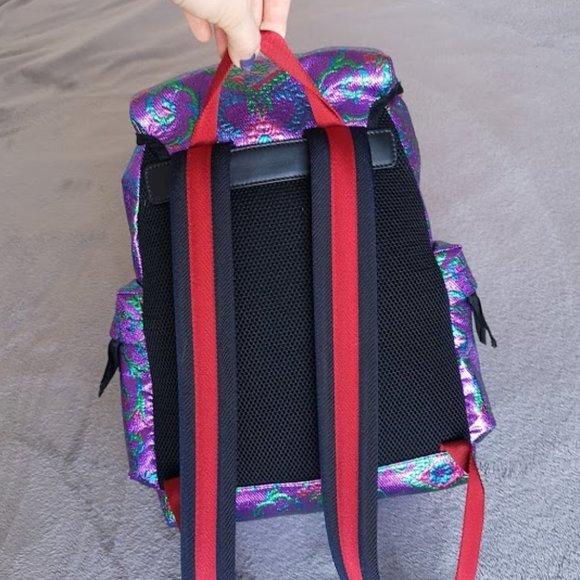 Gucci backpack with gold tiger hardware - Picture 4 of 13